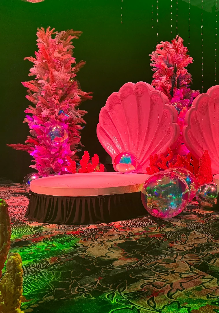 Custom sea-inspired experiential event installation by By Dzign