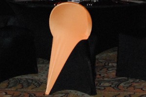Orange Spandex Chair Back