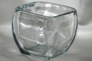 4" Bubbled Cube Vase