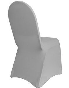 Silver Spandex Chair Cover Rental