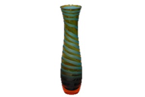 Blue Topaz Slender Vase 12"