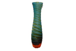 Blue Topaz Slender Vase 14"