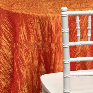 Salamander Orange Accordion Linen Rental