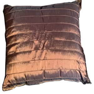 Brown Striped Pillow 18" x 18"