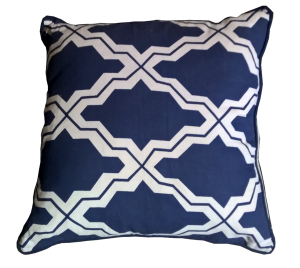 Cobalt Blue Throw Pillow 18" x 18"