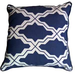 Cobalt Blue Throw Pillow 18" x 18"