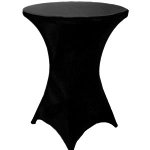Black Spandex Table Cover
