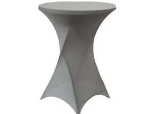 Grey Cocktail Table Spandex Linen