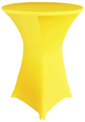 Yellow Cocktail Table Spandex Linen