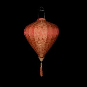 20" Red / Orange Silk Chinese Lantern