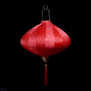 24" Red Silk Chinese Lantern