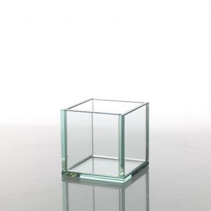 Glass Plate Cube 4"
