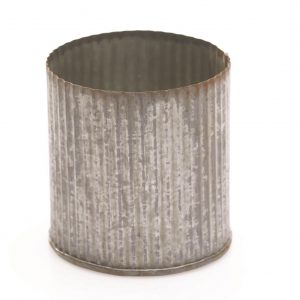 Norah Galvanized Metal Vase 3"