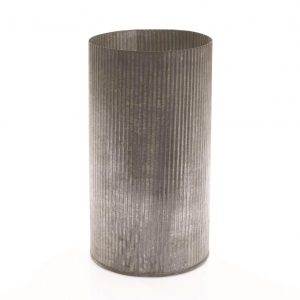 Norah Galvanized Metal Vase 10.5"