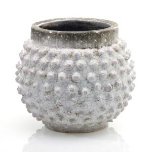 White Texture Vase 7.25"