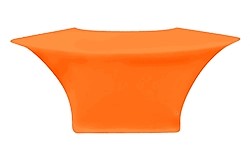 Orange 6' Serpentine Table Spandex