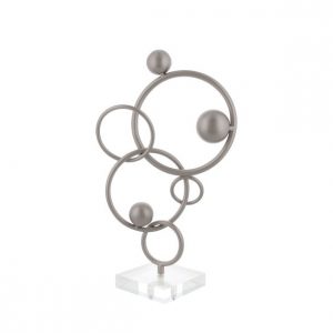 Metal circle/ Acrylic Sculpture Centerpiece