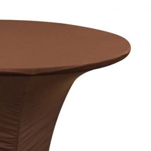 Chocolate Cocktail Table Spandex Linen