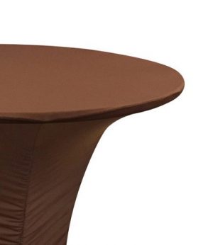 Chocolate Cocktail Table Spandex Linen