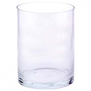 Clear Glass Cylinder Vase 8"x10"