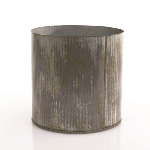 Norah Galvanized Metal Vase 6.75"