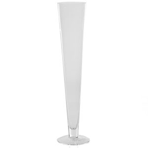 Clear Glass Pilsner Vase 31"