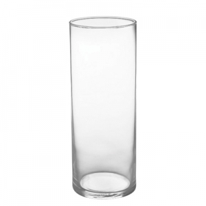 Clear Glass Cylinder Vase 3.25"x9"