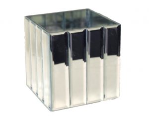 Mirror Dazzle Cube Vase 5"