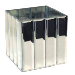 Mirror Dazzle Cube Vase 5"