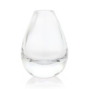 Clear Glass Teardrop Bud Vase 5"