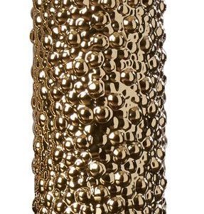 Gold Ceramic Cylinder Vase 8"