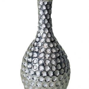 Silver Dimple Vase 12"