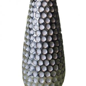 Silver Dimple Vase 14"