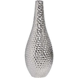 Silver Dimple Vase 16"