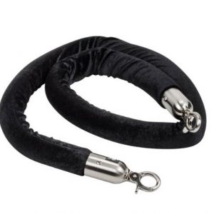 Black Stanchion Rope Cover
