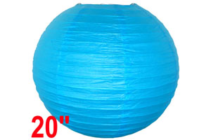 Aquamarine Chinese Paper Lantern Rental