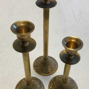 9" Gold Candlestick