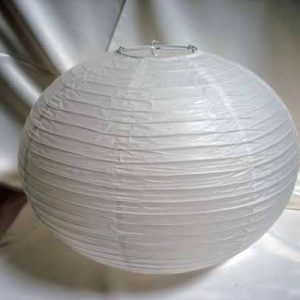 White Chinese Paper Lantern Rental