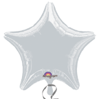 36" Silver Foil Star Balloon