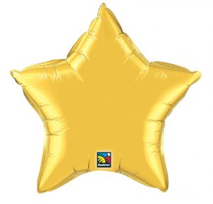 Gold Foil Star Balloon Vegas