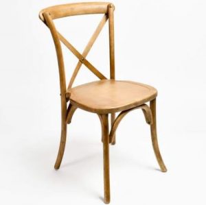Oak Crossback Chair Rental