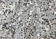Silver Hollywood Sequin 132"