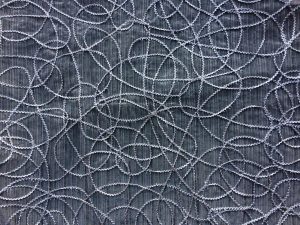 Silver Sparkle String Embroidery Overlay
