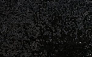 Black Sequin Linen 132" (overlay) comes with black luxe underlay
