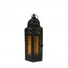 11" Orange Moroccan Lantern