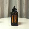 11" Orange Moroccan Lantern - Image 2