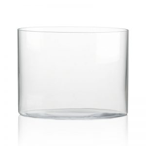 Glass Oval Vase 4"x5"