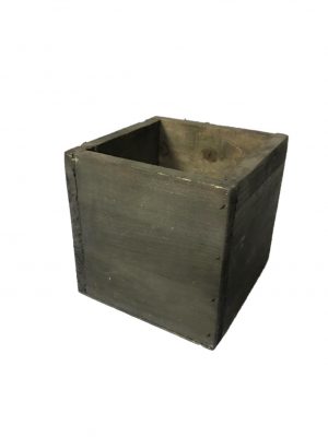 Dark Wood Box Container 5"