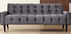 Grey Velvet Tufted Sofa Rental Vegas