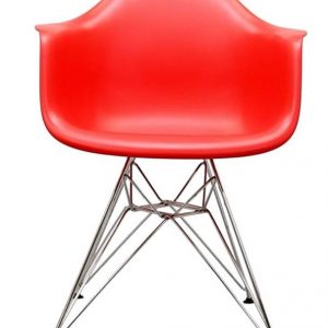 Red Paris Accent Chair (Arms)